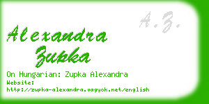 alexandra zupka business card